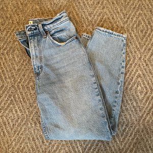 A&F High Rise 80s Mom Jeans
